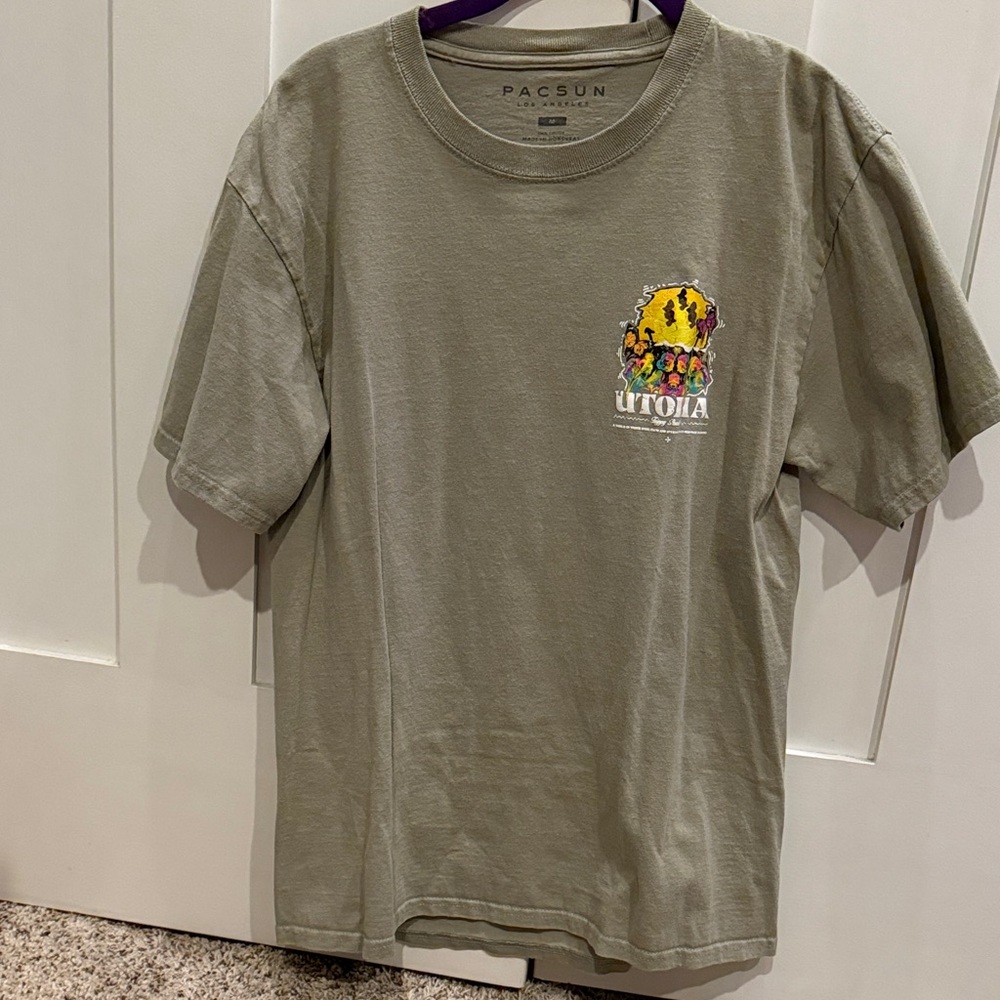 PacSun Khaki Utopia Graphic Tee